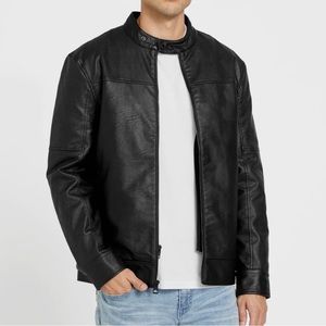 Guess Faux-Leather Moto Jacket